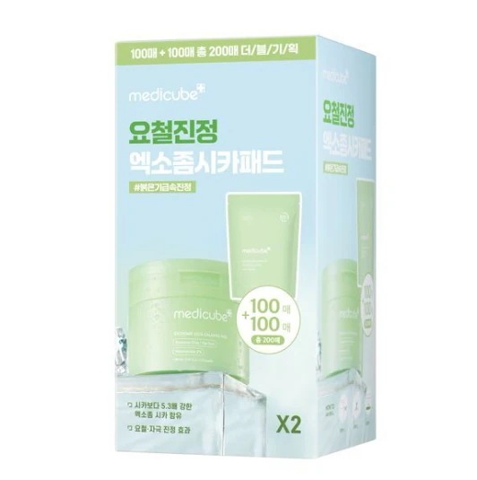[大容量/クーリング鎮静]メディキューブエキソソームシカパッド詰め替え企画（100枚+100枚）