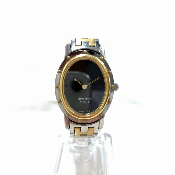 エルメス クリッパー オーバル CO1.220 クォーツ 腕時計 レディース 【中古】