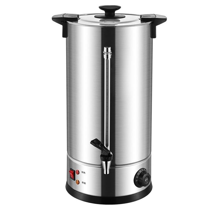 熱湯バケツ 電気湯沸かしバケツ お茶バケツ コーヒーポット 二層 業務用 ステンレス 卓上保温バケツ大容量湯沸しポット蓋付き蛇口 タシディ (A 45L)