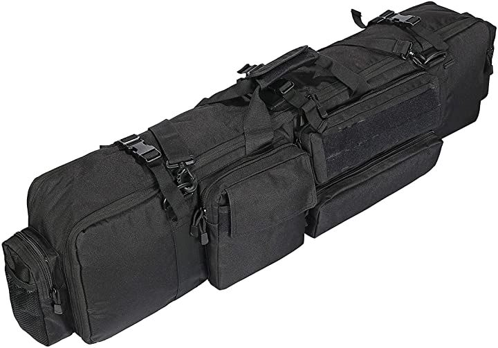 ガン ケース 大容量 W100cm 2本 2丁 収納 ライ フル ソフト サバゲー カメラ 三脚 釣