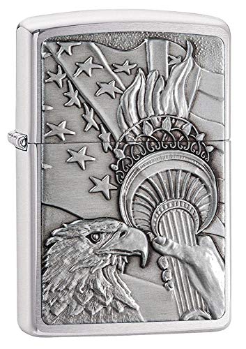 ZIPPO(ジッポー) Eagle Lighters (イーグル ライター) 日本未発売 Brushed Chrome Eagle Flag [並行輸入品] 5,078円