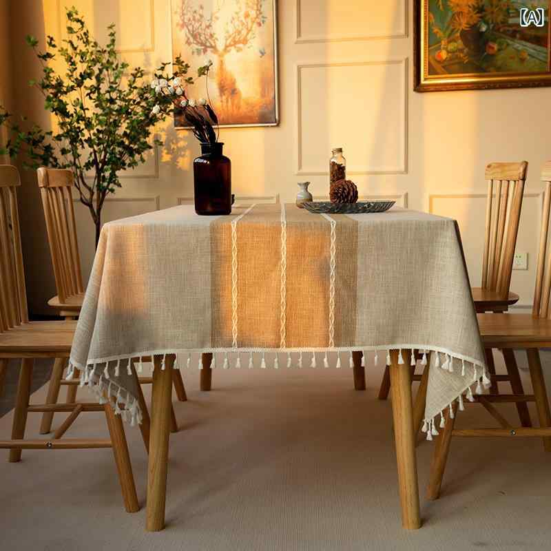 テーブルクロス 北欧 おしゃれ インテリア コーヒーテーブル 綿 リネン 家庭 防水 ダイニング 長方形 生地 ライティングデスク