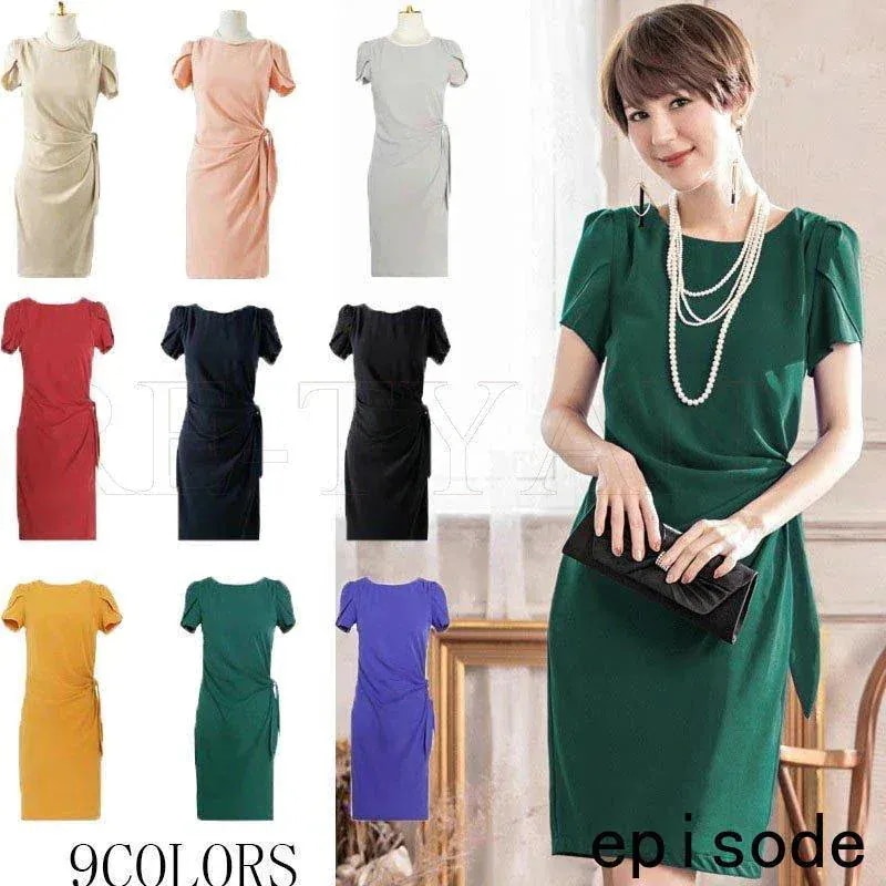 パーティードレス ワンピース 結婚式 ドレス パーティー 大きいサイズ レース 総レース 二次会 お呼ばれ 服 大人 半袖 長袖 2018新作