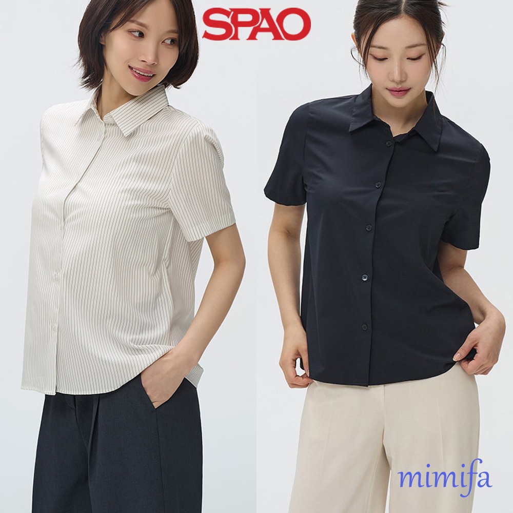 [SPAO] [LINKLE-FREE] Short-sleeved shirt