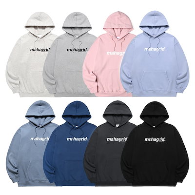 Qoo10] MAHAGRID BASIC LOGO HOODIE 8色