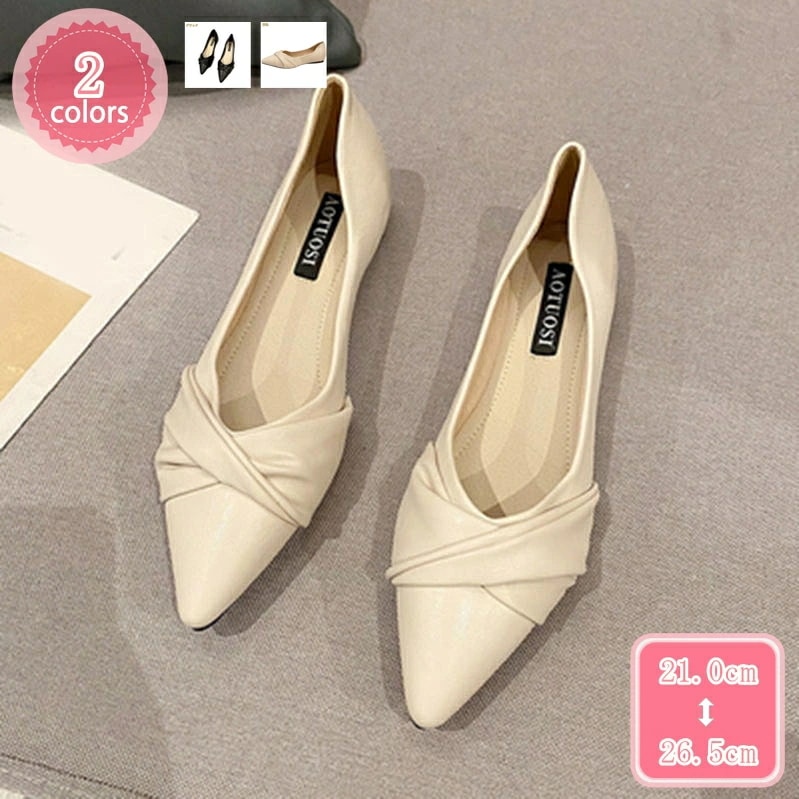 1000円OFFクーポン ぺたんこ パンプス レディース フラット オフィス ローヒール 走れるパンプス ポインテッドトゥ 痛くない 疲れない 美脚パンプス 柔らかい 歩きやすい フラットシューズ 大
