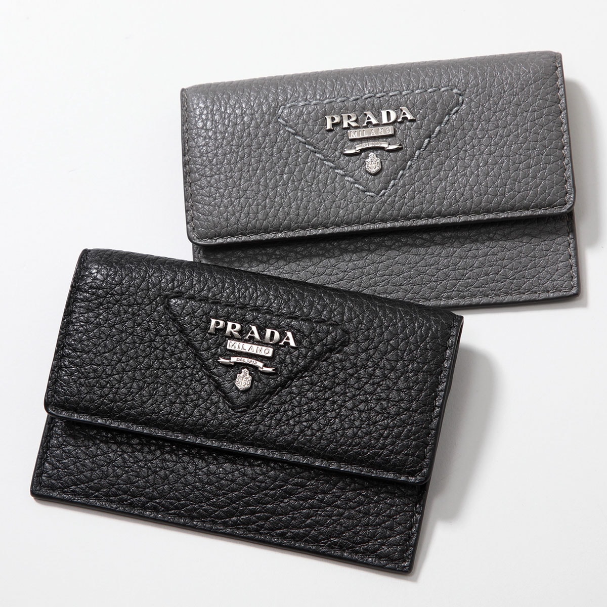 PRADA プラダ カードケース 2MF028 2BBE メンズ レザー パスケース 名刺入れ コインケース トライアングルロゴ ミニ財布 カラー2色