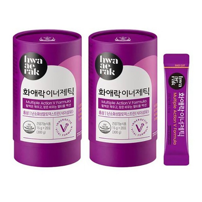 [T] [20個x2] 和愛楽インナージェティックInnergetic 15g インナージェティック紅参ゼリー韓国人参女性HwaAeRak