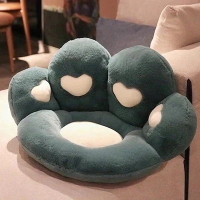 新型座布団腰は体のいすに寄りかかって学生の屁のパッド座布団に座ることができる事務室の長い座って尻のパッド化粧ポーチ-大容量