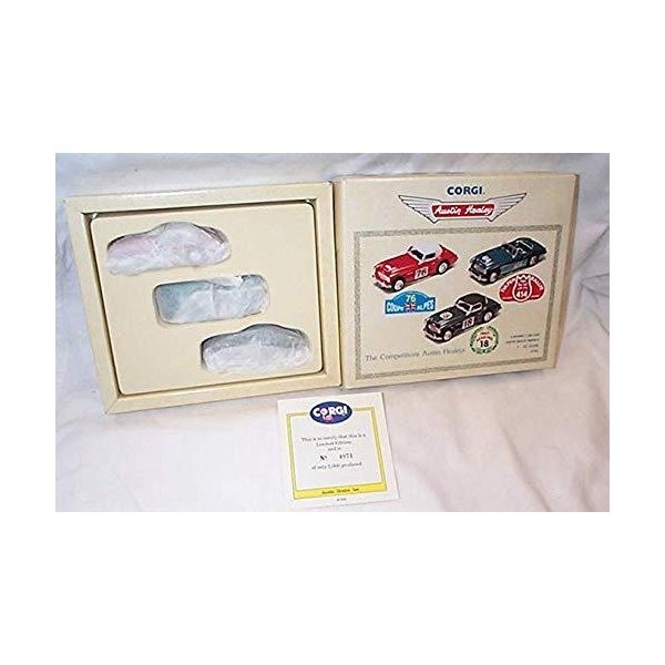 Corgi 3 piece austin healey tulpen rallye set 1.43 scale diecast model 並行輸入品