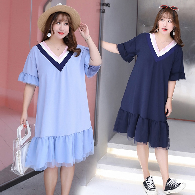 ワンピース 大きいサイズ 半袖 春夏 韓国 妊婦 マタニティ ゆったり きれいめ 3l 4xl 5l