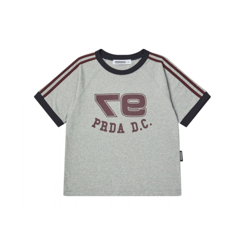 プレンダ 97 PCD ロゴダイイングラグランTシャツグレー