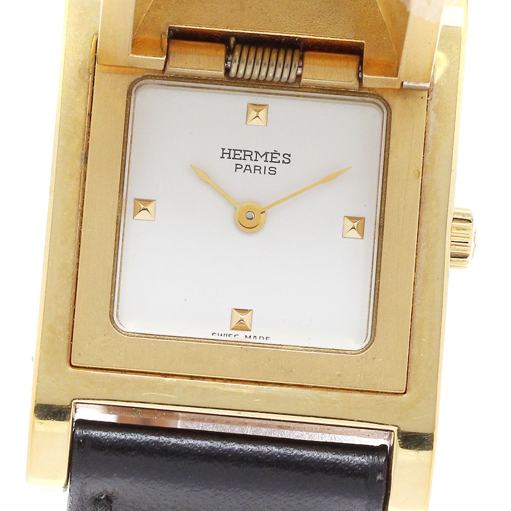 エルメス HERMES メドール クォーツ レディース _912178【中古】
