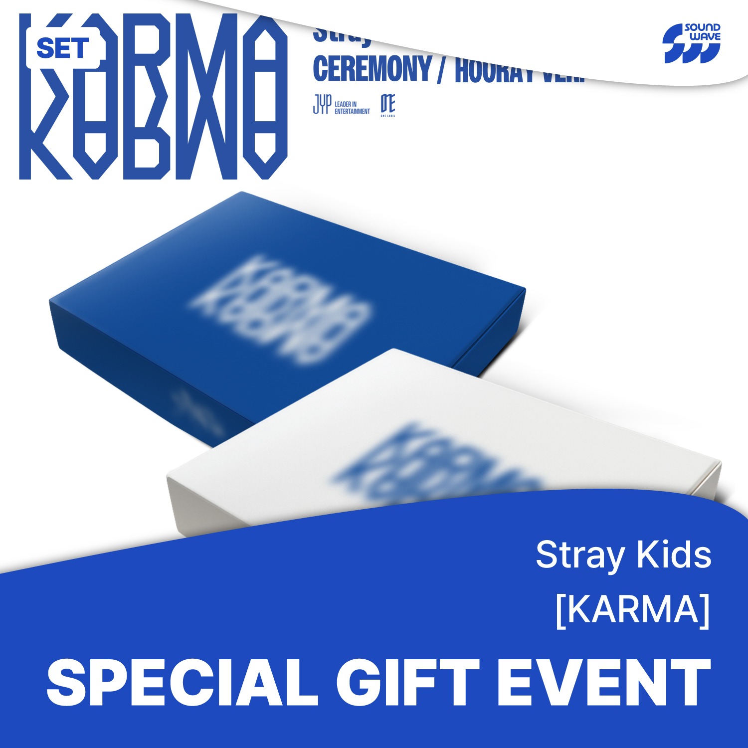 【Soundwave公式店】 当店公式特典付き / Stray Kids - [KARMA] / CEREMONY VER./HOORAY VER. SET