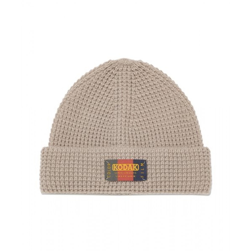 KODAK (コダック) コダックカラーワッフルビーニーアイボリー