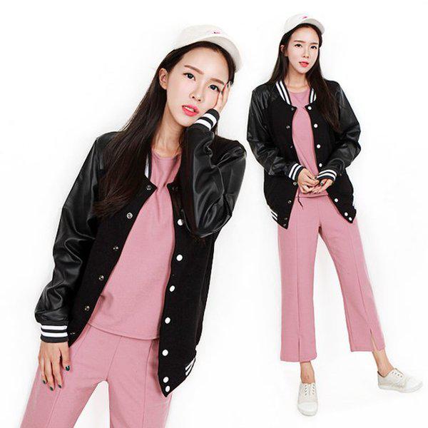 HスタイルMZ肩二重レザー野球JP/22FW/トップス