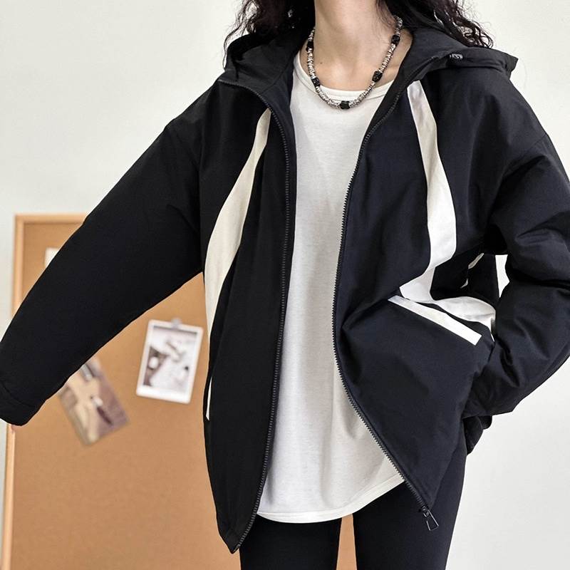 アウター ジャケット トラックジャケット レディース 長袖 フード付き 前開き ファスナー ポケット ミディアム丈 かわいい 大人可愛い きれいめ シンプル 上品 おしゃれ かっこいい カジュアル こ