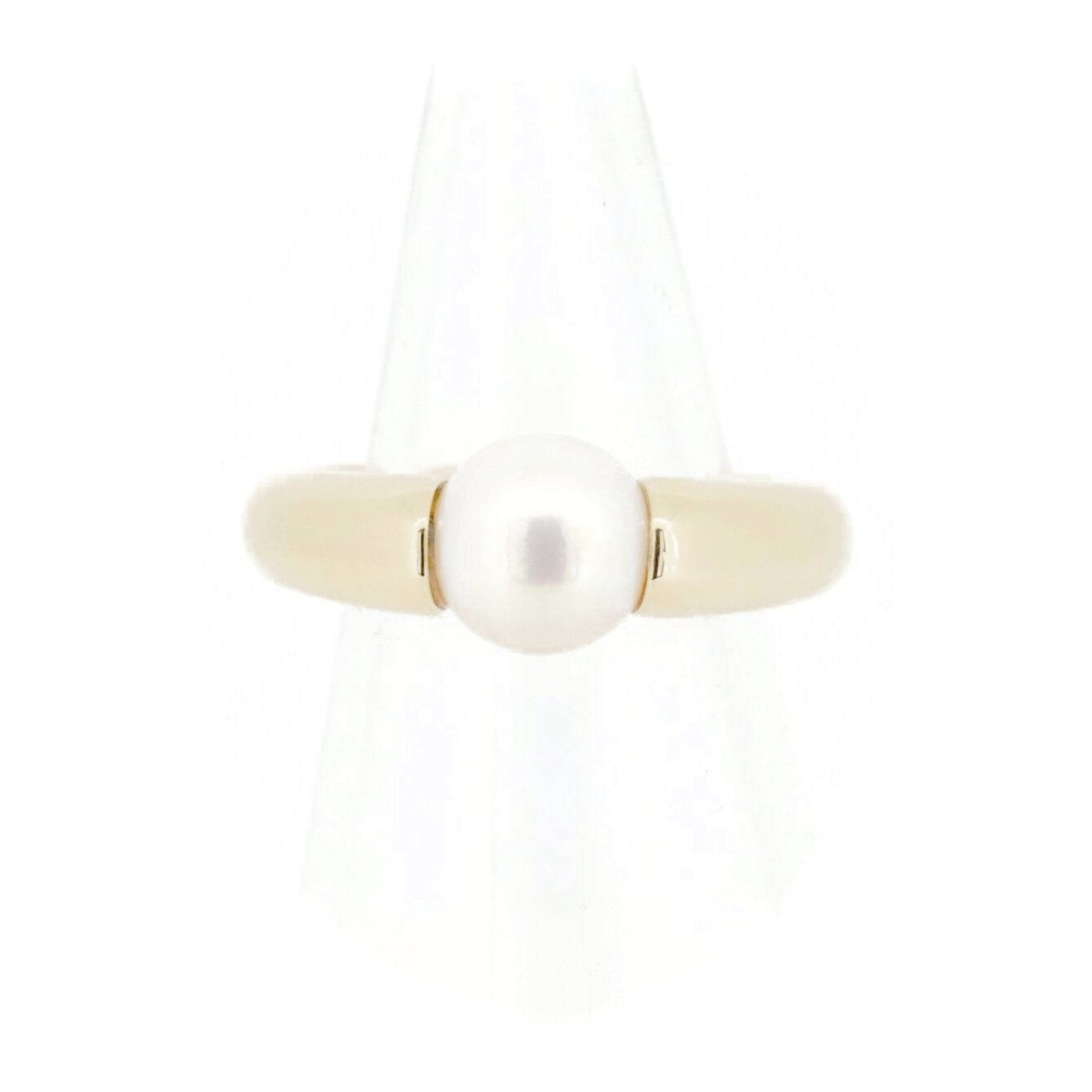 ペルラ リング 指輪 8.1ミリ 真珠 10号 K18YG(18金 イエローゴールド) 質屋出品