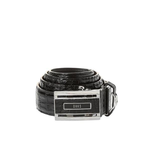 ブラックアリゲーターレザーオートベルト DBBE8F703BK