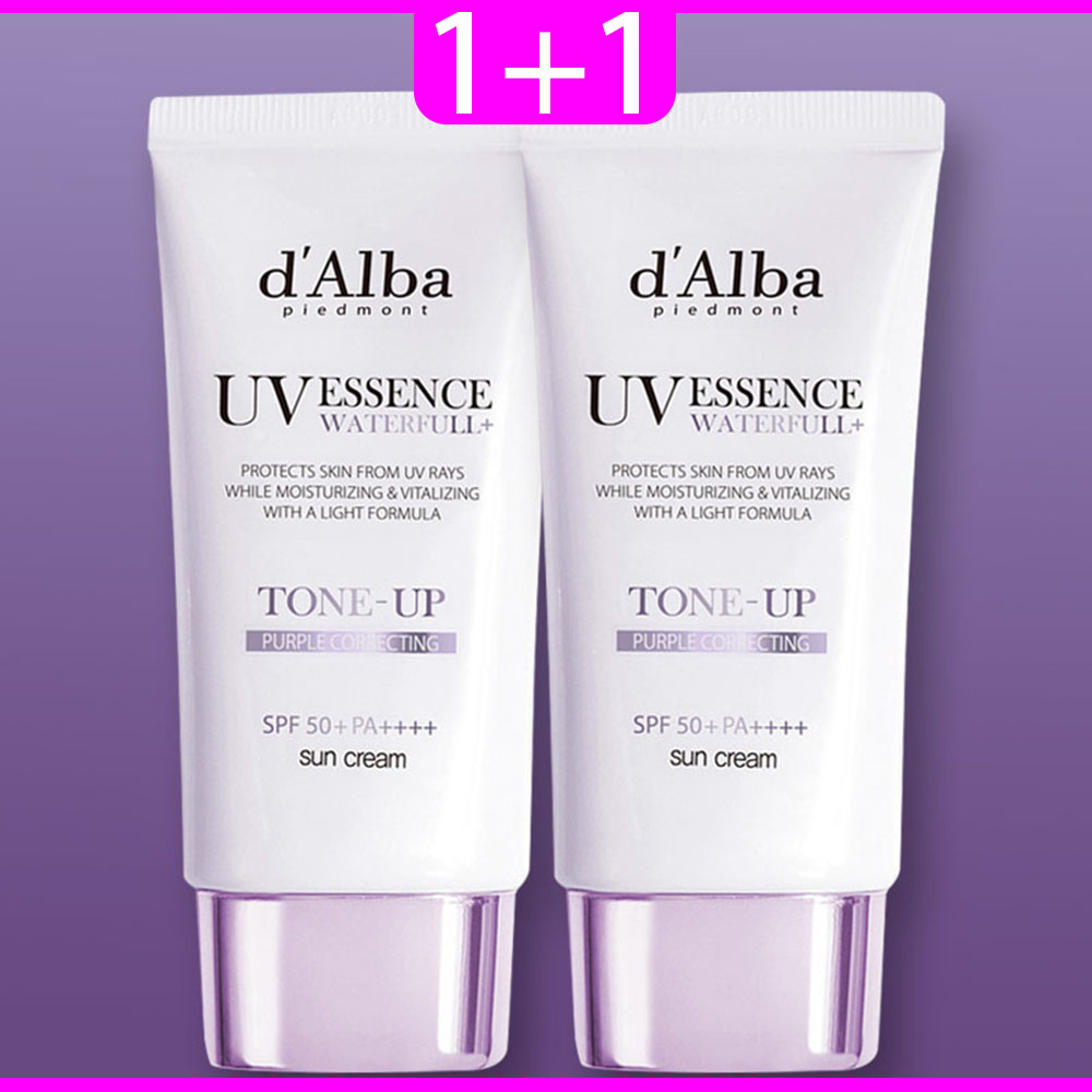 1+1 dalba 日焼け止め ウォータープル トーンアップ 日焼け止め パープル 50ml