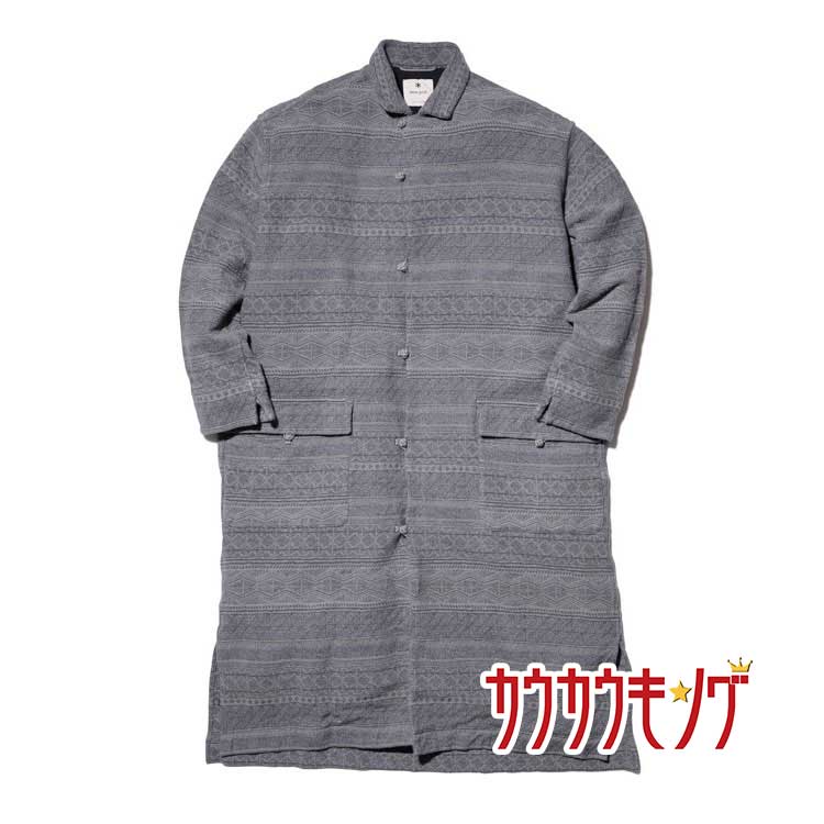 【中古・未使用品】スノーピーク Cotton Silk Jacquard Coat ロングコート M グレー メンズ Snow Peak アウター 13,083円