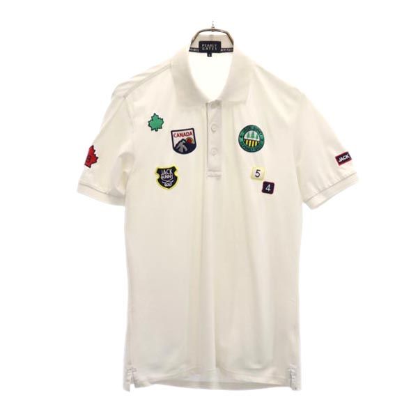 ゴルフ 半袖 ポロシャツ 4 白系 メンズ