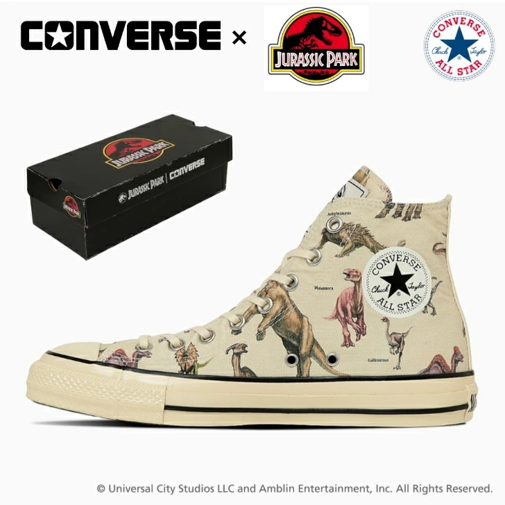 コンバース スニーカー オールスター エイジド ＤＰ ＨＩ / ジュラシック・パーク CONVERSE ALL STAR AGED DP HI / JURASSIC PARK レディース メンズ