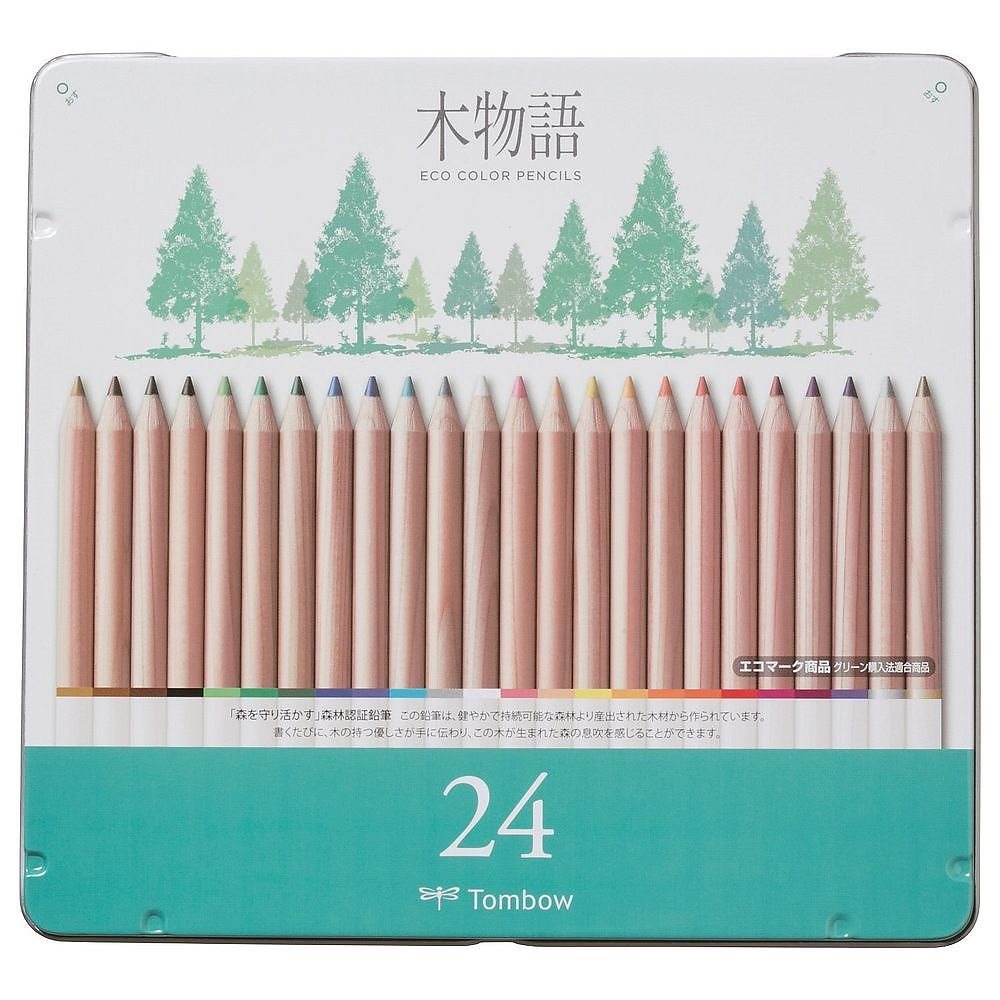 （まとめ買い）缶入色鉛筆 S木物語 24色 CB-RS24C [x3] 5,040円