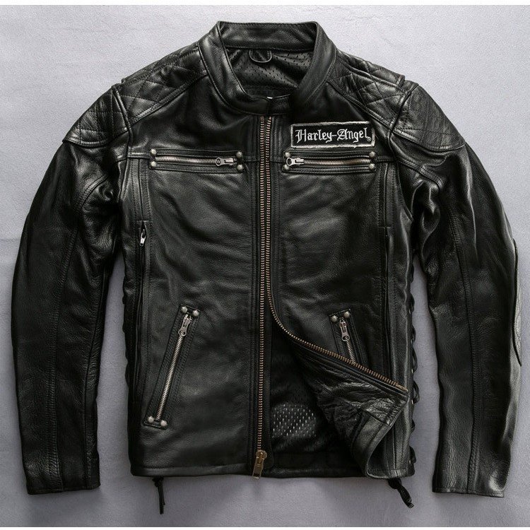 本革ジャケット バイク用レザージャケット メンズ 革ジャン 牛革 柔らかい バイクジャケット バイク