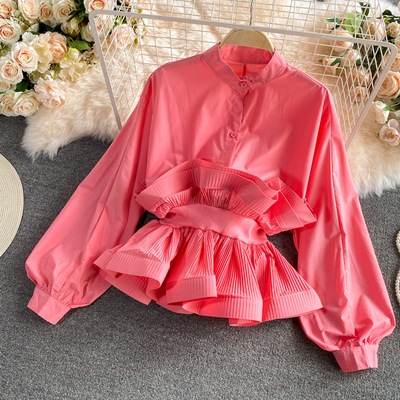 シャツレディース ブラウス シャツ トップス トップ モード系 モダン 上品 デザイン センス