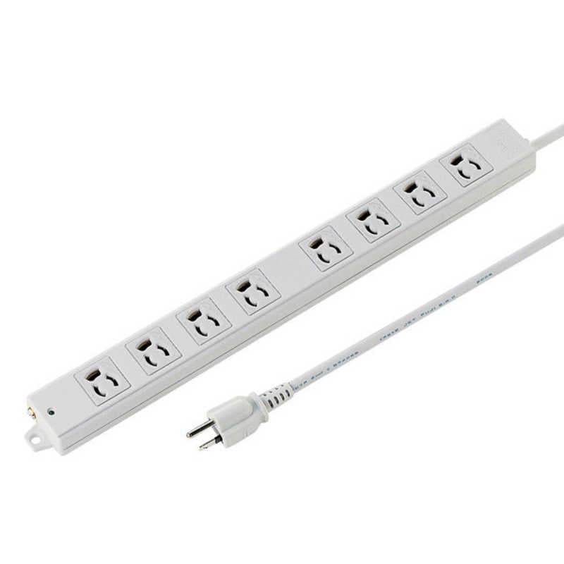 サンワサプライ　工事物件タップ(抜け止めタイプ) TAP-K8-10 [10.0m /8個口 /スイッチ無]　TAP-K8-10