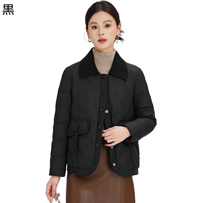 レディースダウンジャケット レディース ダウン入 ポケット ジャケット アヒル羽毛 ウルトラライト 長袖 い トップス 秋冬用 柔らかい 防寒 オシャレ エレガント ファッション 快適 用その他 アウター