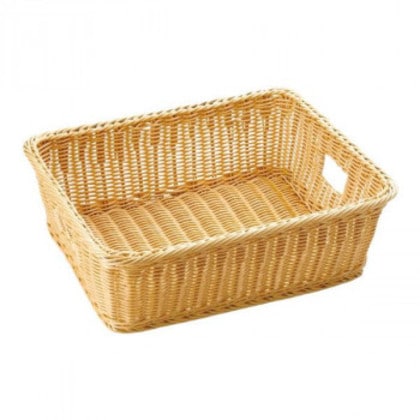 萬洋(まんよう) 樹脂脱衣かご手付 アイボリー(中) 91-158M