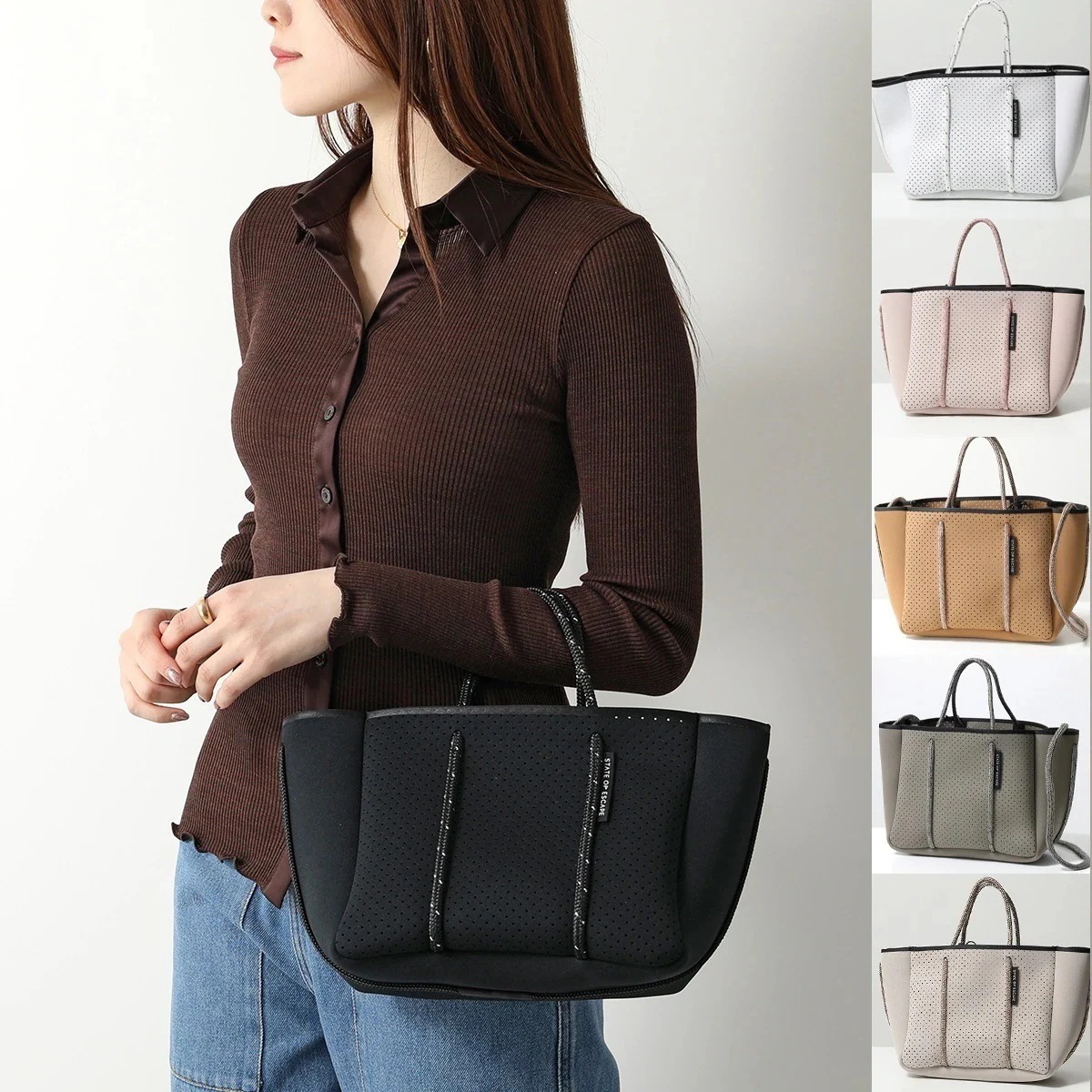 State of Escape ステイトオブエスケープ ショルダーバッグ Petite Escape レディース ネオプレン プチエスケープ ハンドバッグ 軽量 鞄 カラー16色