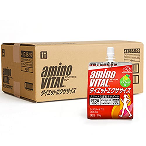 アミノバイタル 【ケース販売】味の素 ゼリードリンク ダイエットエクササイズ マスカット味 180g×24個 アミノ酸 1500mg BCAA 食物繊維 ダイエット