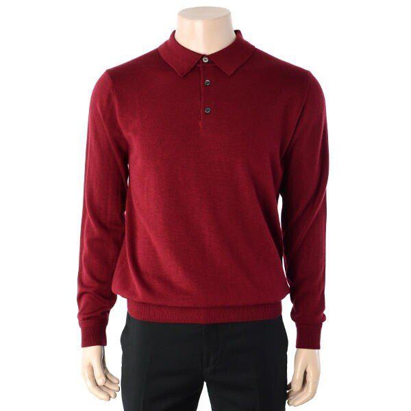 YJ2WCD402_ウールカシミアボタンカラーTシャツプルオーバー