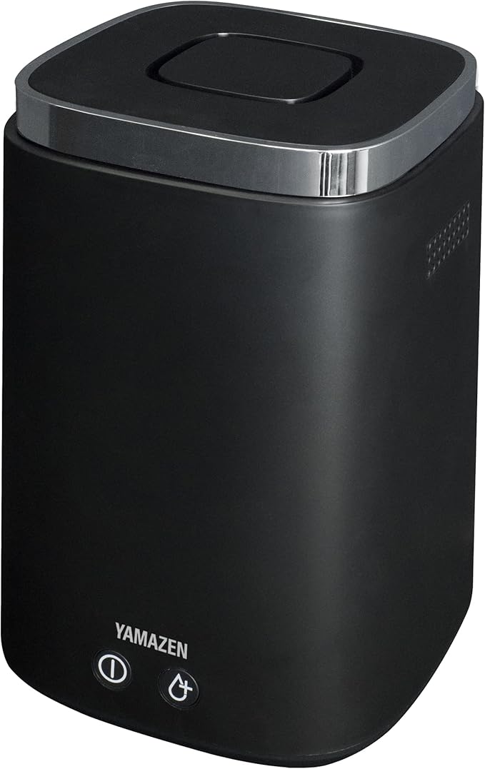 加湿器 加熱式 スチーム式 上から給水 (最大加湿 500ml) (タンク容量 2.4L) (木造~8.5畳 / プレハブ洋室~14畳) 卓上 小型 寝室 ブラック KS-J242(B)