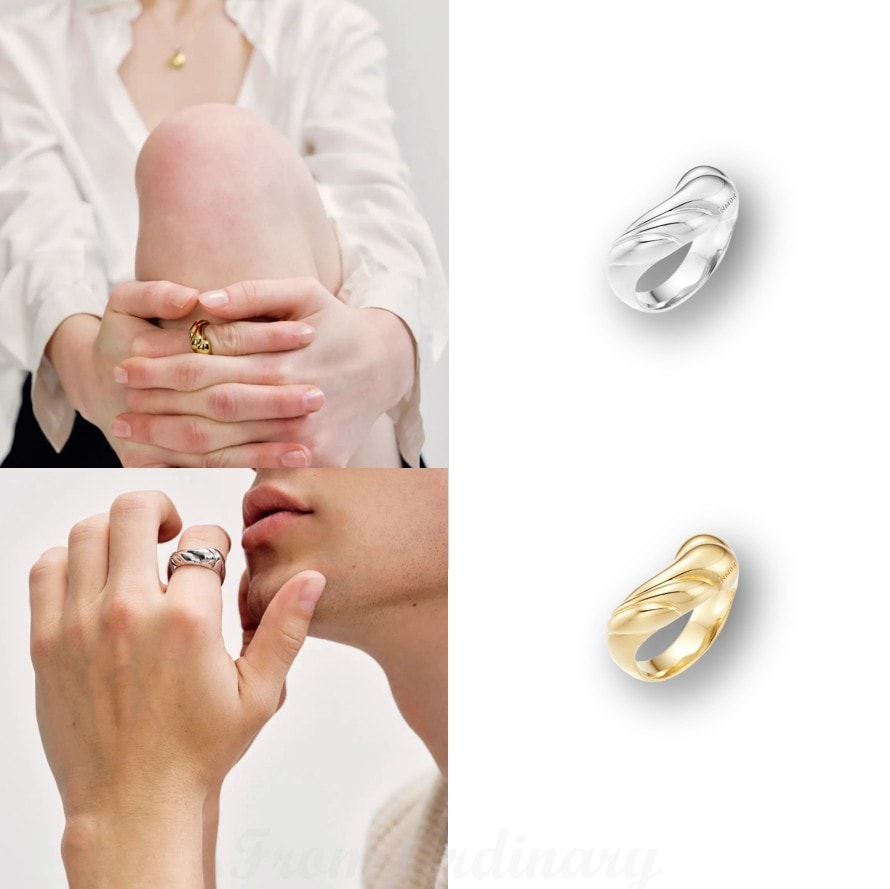 Bold Wavy Ring 指輪 リング #7417