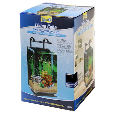 他サイト： テトラ　水槽セット　リビングキューブ　ＬＣ－２０　フィルター　ＬＥＤ付き　２５ｃｍ水槽　お一人様５点限り　ＬＥＤライト付き　ＣＲＣ10―11―03―92―00の商品画像