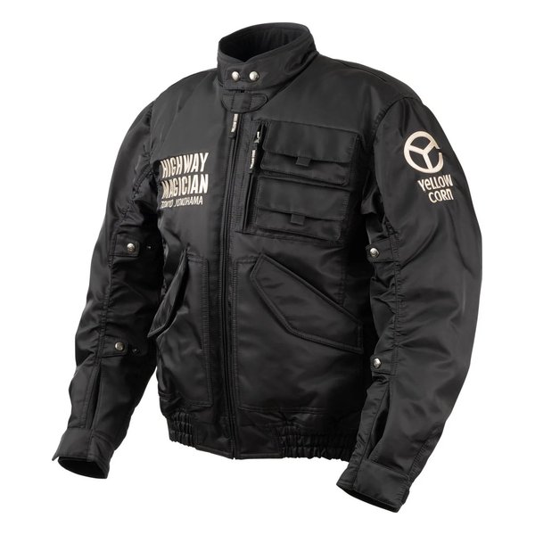 バイク用 秋冬 YB4300 ウインタージャケット ブラック/アイボリー/Lサイズ YB-4300/BLACK/IVORY/L