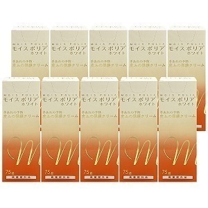 日本ケミファ モイスポリア ホワイト 75ｇ10個セット ハンドクリーム