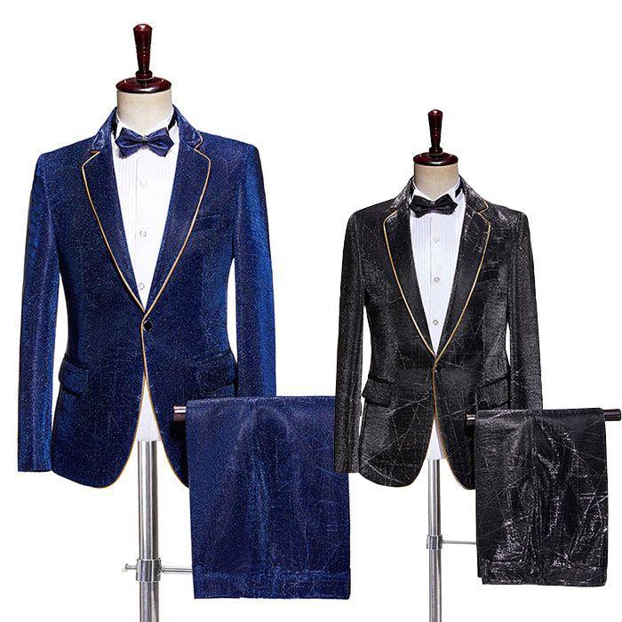 メンズ ステージ衣装 上下セット スパンコール 舞台 ステージ スーツジャケット ズボン あや スーツコート ジャケット 結婚式 忘年会 新年会 発表会 パーティー30%までに制限