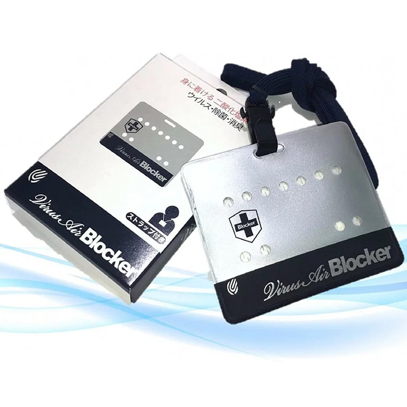 ウイルスエアブロッカー(100個セット)空間除菌 エンブロイ 身に着ける二酸化塩素 消臭