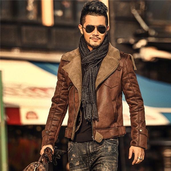 ムートンコート ボアジャケット メンズ 毛皮コート ライダース フェイクムートン ブルゾン ファーコート 裏起毛 スエード あったか 防寒