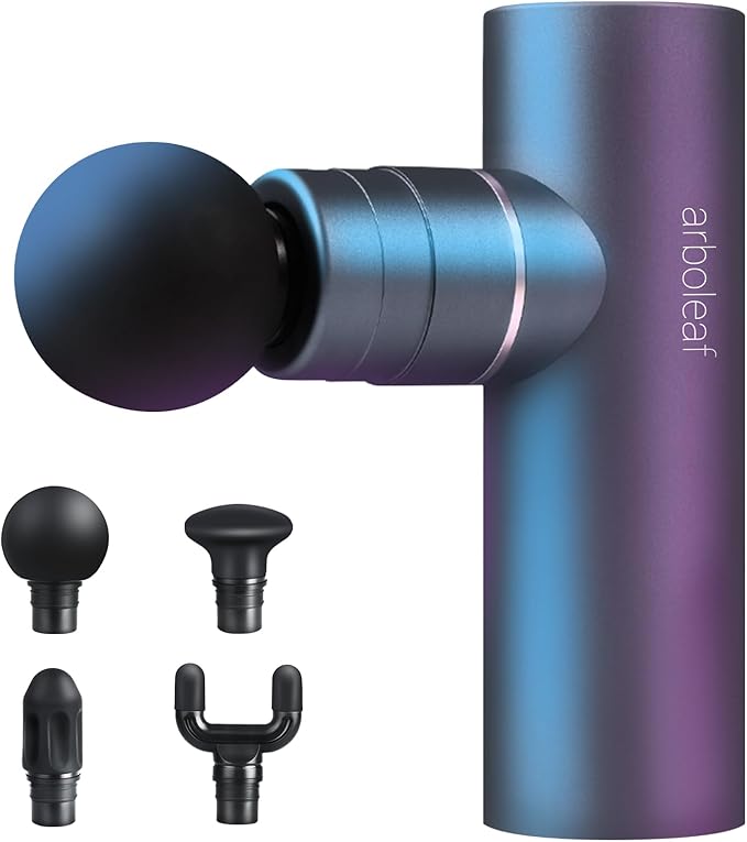 筋膜リリースガン ハンディガン MINI アルミ合金ボディ 5段階強力振動 自適応モード付き 4つのシリコンヘッド付属 筋膜ガン 筋肉リラックス Type-C充電式 2000mAh*2大容量(8時間以 6,299円