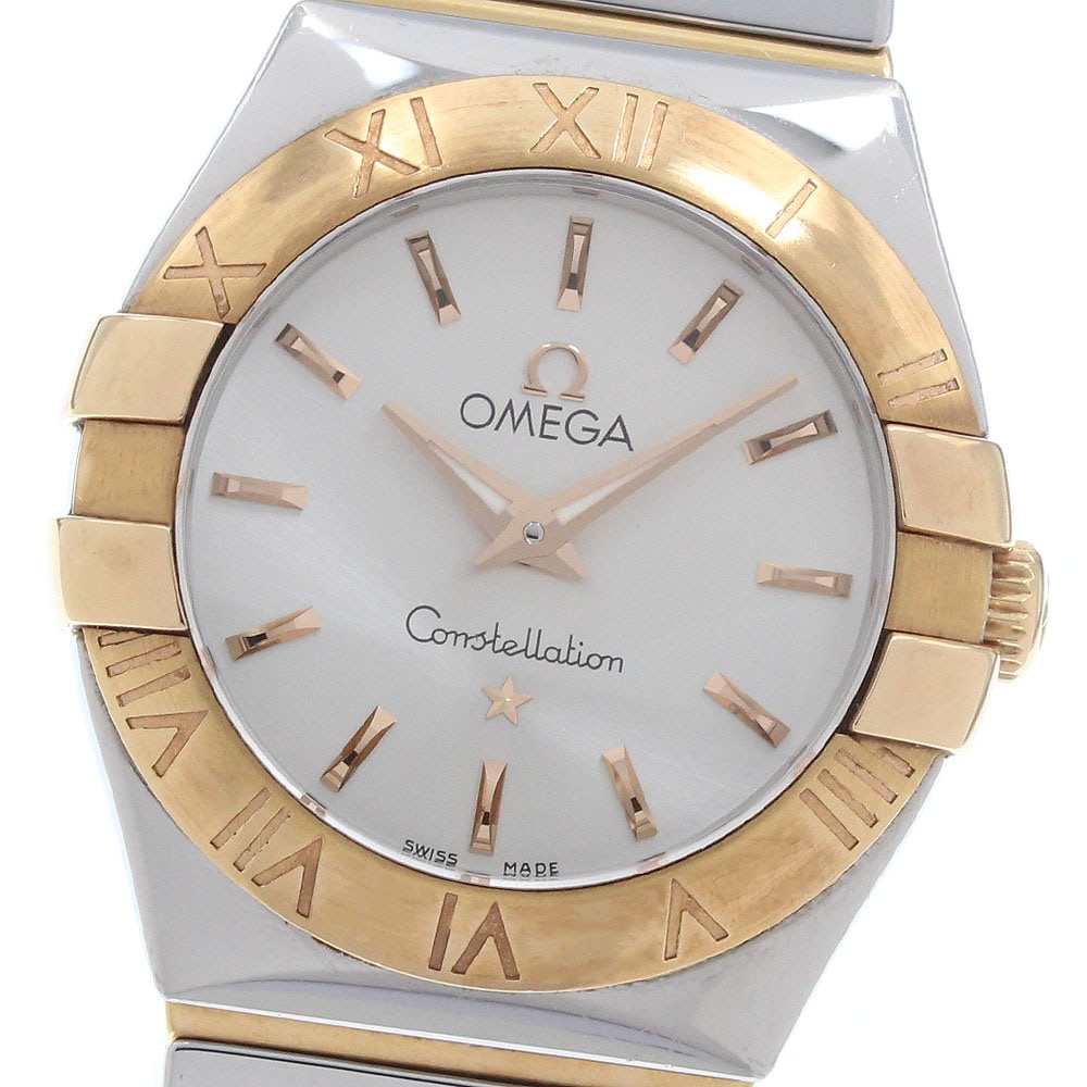 オメガ OMEGA 123.20.24.60.02.002 コンステレーション ブラッシュ クォーツ レディース 箱付き_962651【中古】