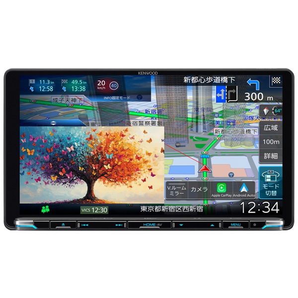 ケンウッド 地上デジタルTVチューナー/Bluetooth内蔵 DVD/USB/SD AVナビゲーション 大画面9V型インダッシュモデル MDVM912L