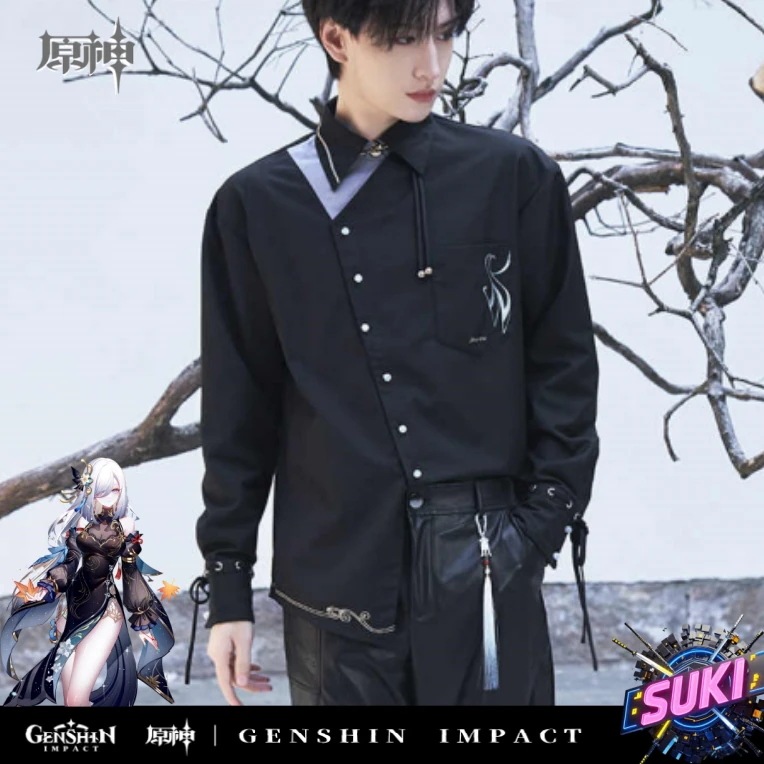 「シャツ」【プロ品質を極める!】原神 グッズ / 申鶴 インプレッションシリーズ / Genshin Impact Shenhe 申鹤 げんしん コスプレ