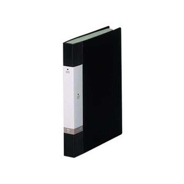 （まとめ）リヒトラブ リクエスト クリヤーブックA4タテ 40ポケット 背幅32mm 黒 G3202-24 1セット（10冊）(×3セット)