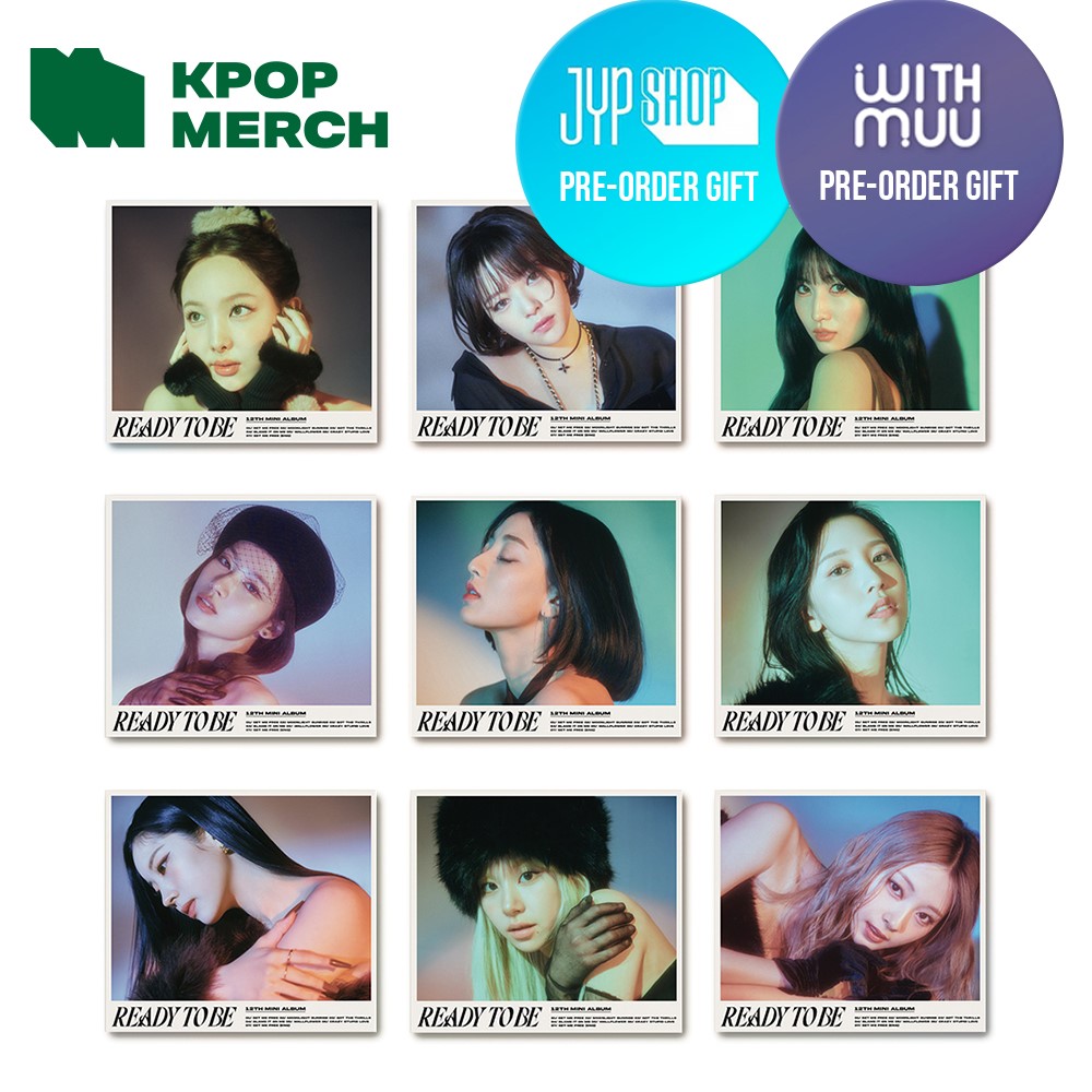 【JYP/Withmuu特典選択】 DIGIPACK VER 9種SET / TWICE - READY TO BE / アルバム + RANDOM Pre-order photocard set